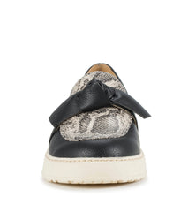 Baretraps Ferdana Moc Toe Slip On Black Snake