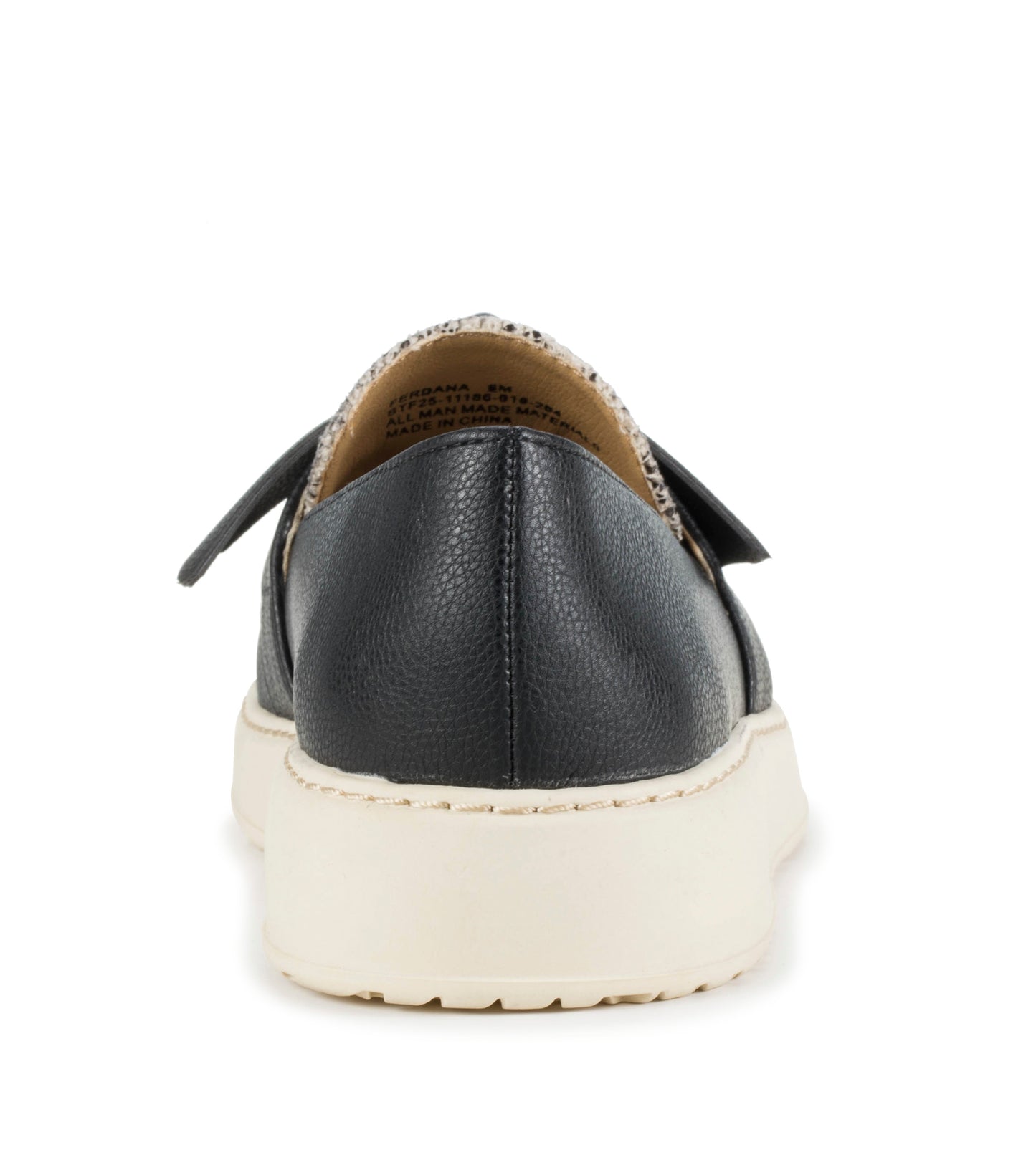 Baretraps Ferdana Moc Toe Slip On Black Snake