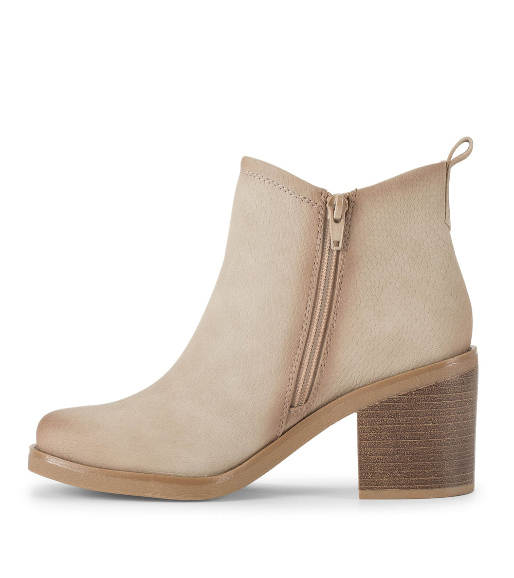 Baretraps Maria Block Heel Bootie Oatmeal
