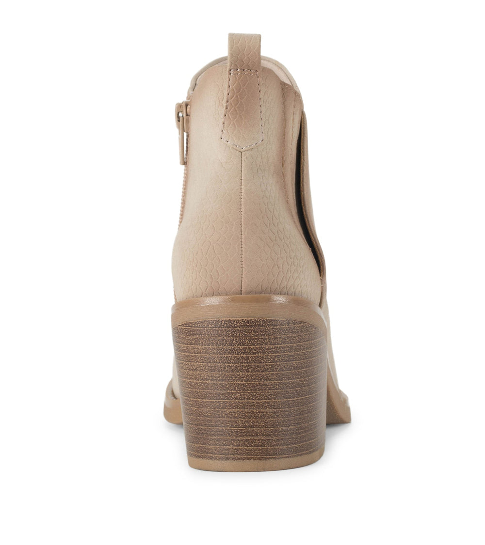 Baretraps Maria Block Heel Bootie Oatmeal