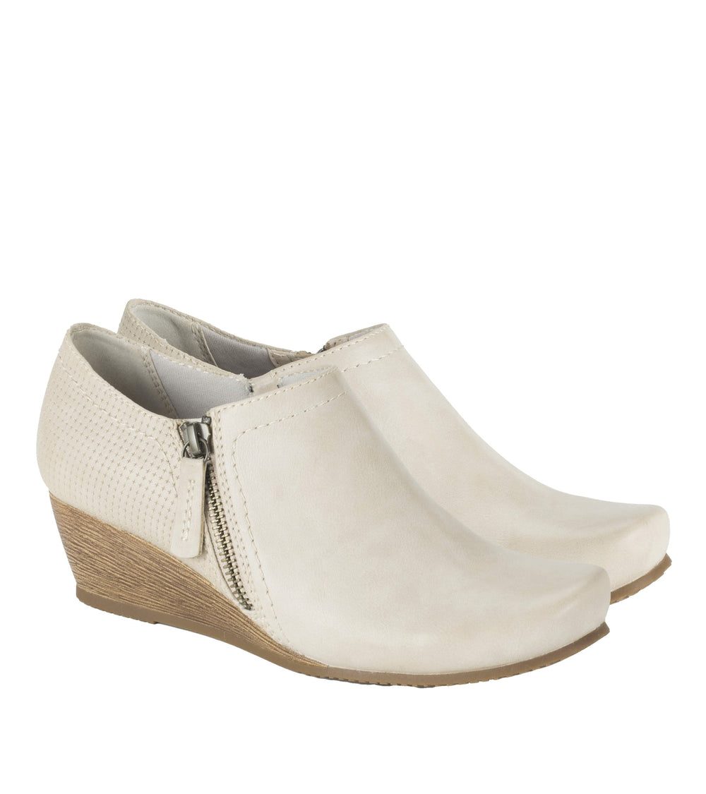 Baretraps Louise Wedge Ankle Bootie Milkyway