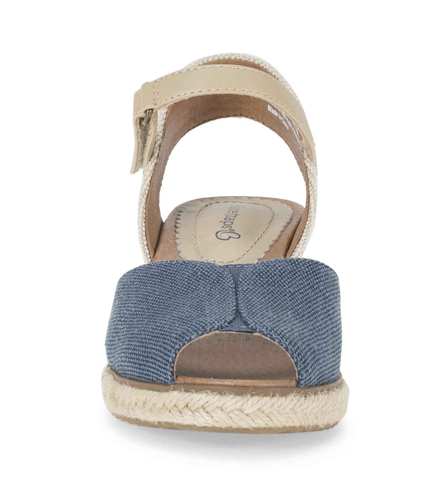 Baretraps Odetta Espadrille Wedge Sandal Navy Blue Canvas
