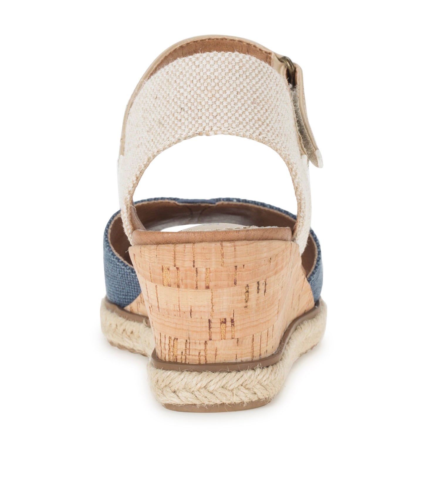 Baretraps Odetta Espadrille Wedge Sandal Navy Blue Canvas
