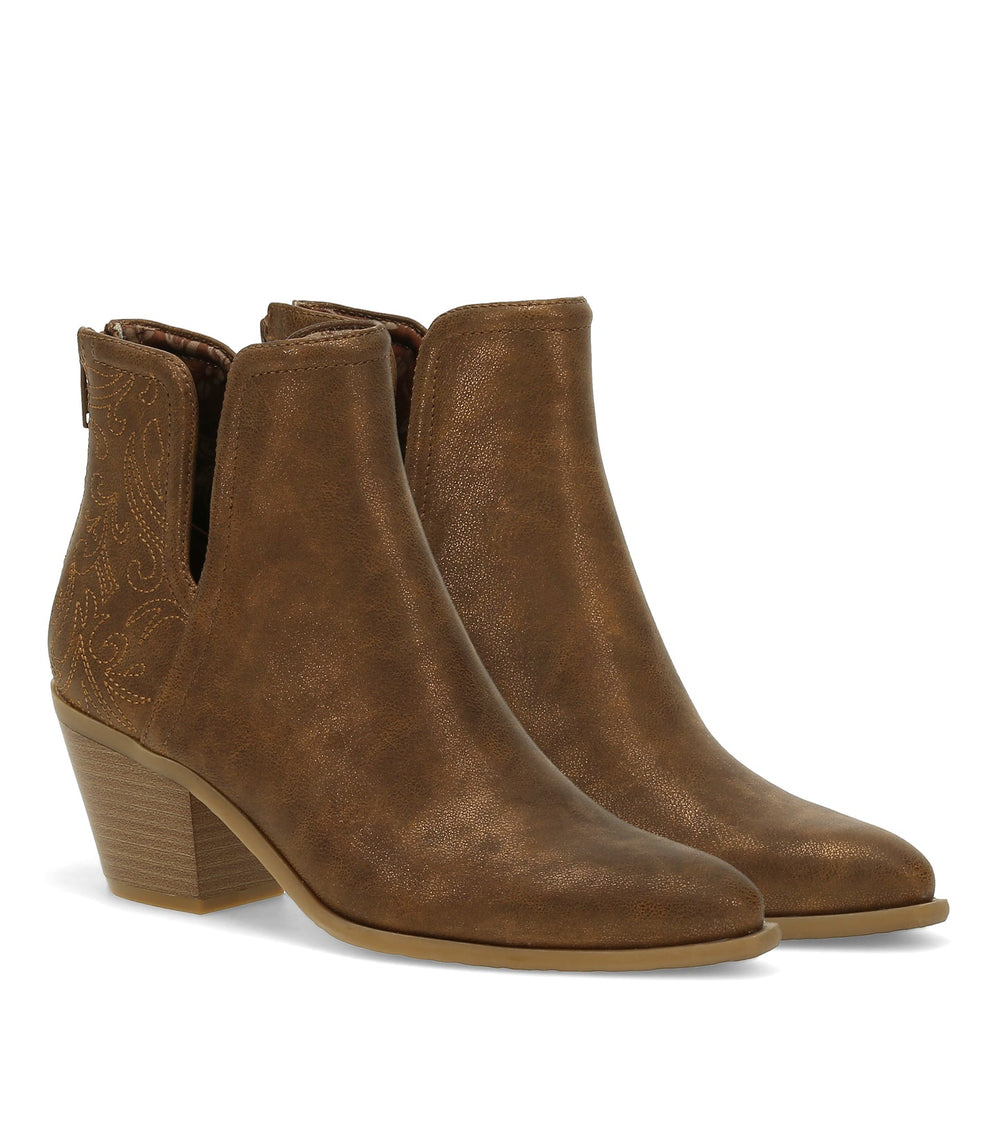 Baretraps Yara Block Heel Bootie Bronze