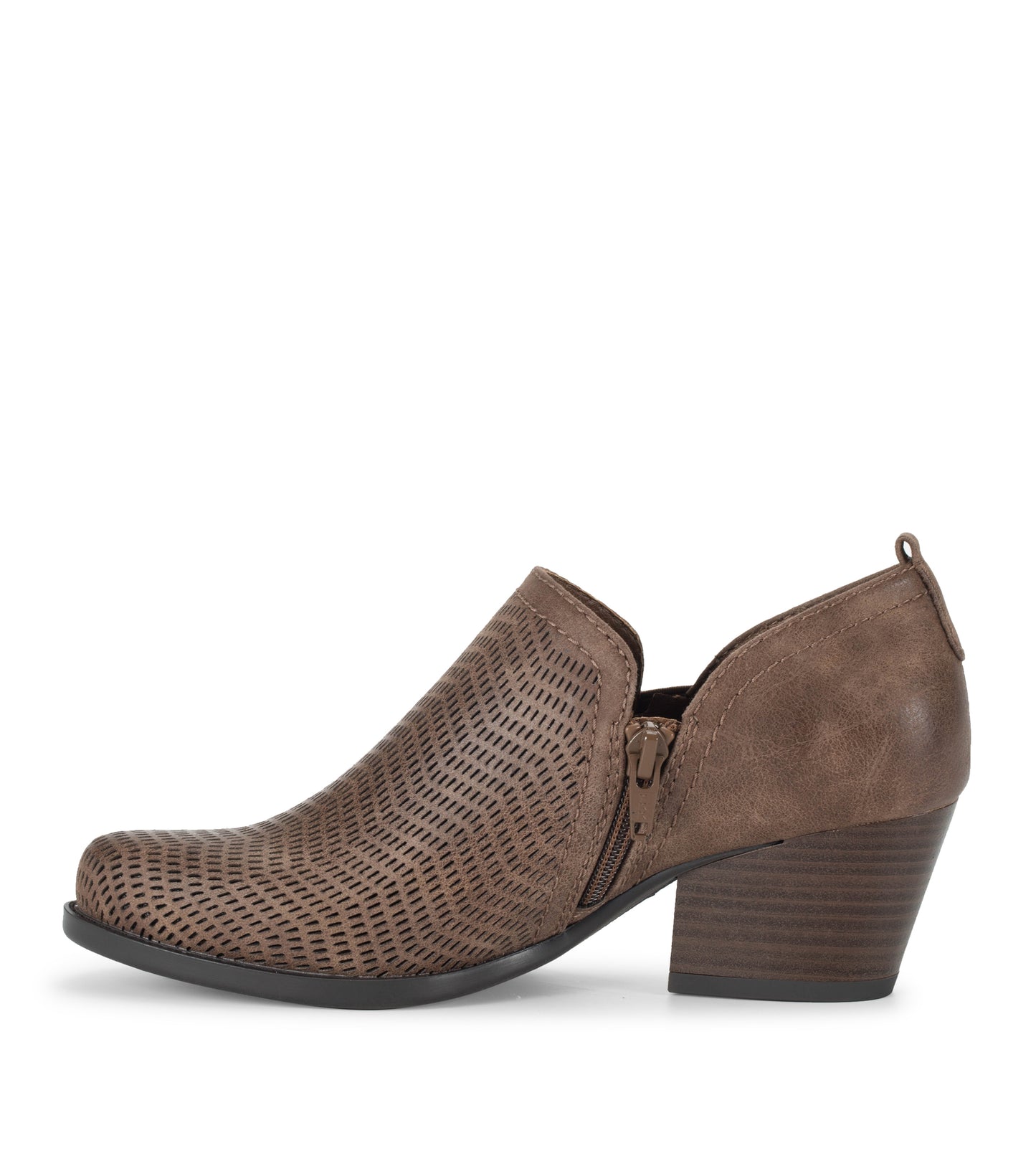 Baretraps Ridgely Block Heel Bootie Dark Taupe