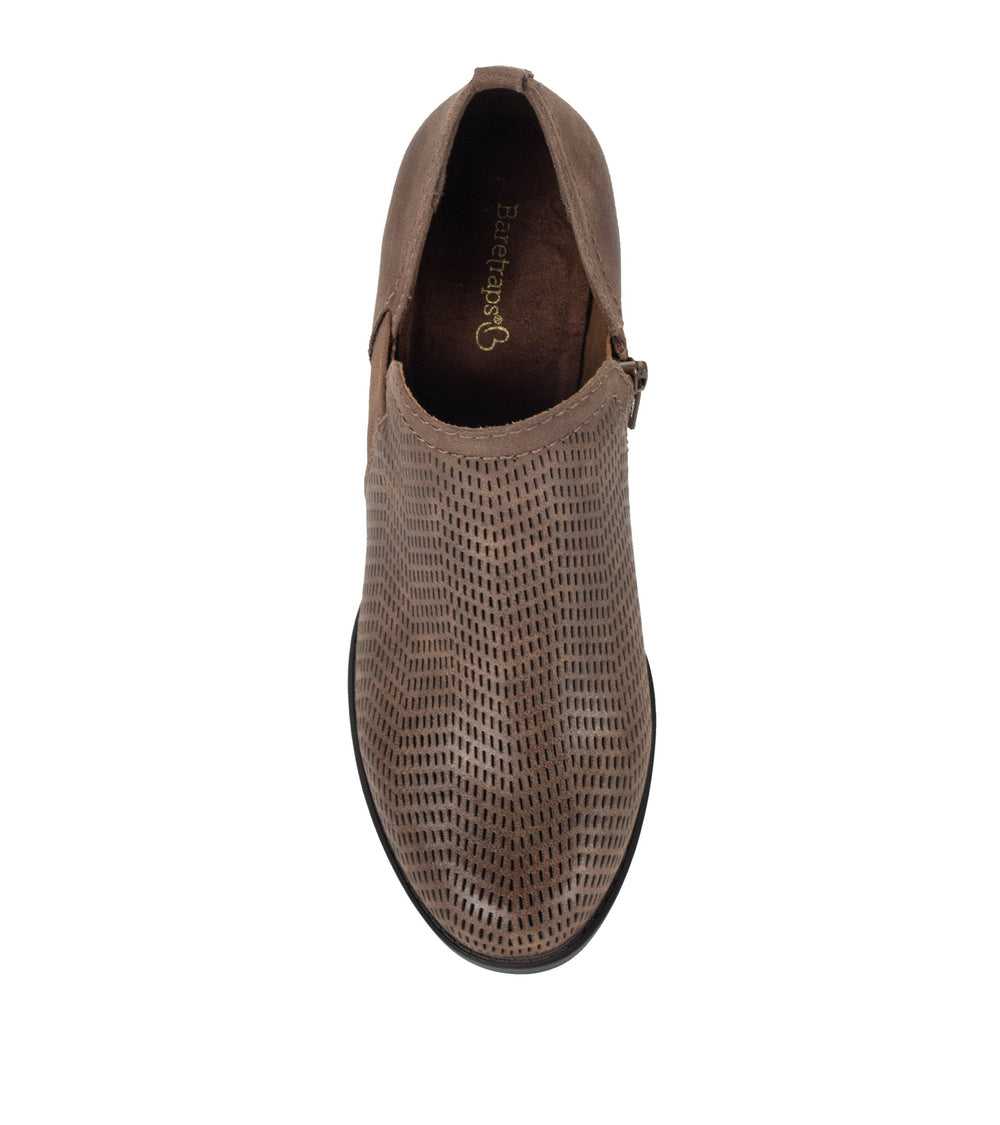 Baretraps Ridgely Block Heel Bootie Dark Taupe