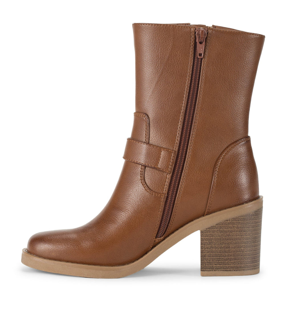 Baretraps Mayla Mid Calf Boot Walnut