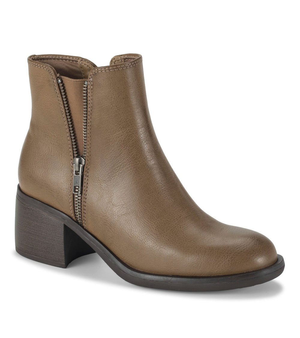 Baretraps Avery Block Heel Bootie Truffle