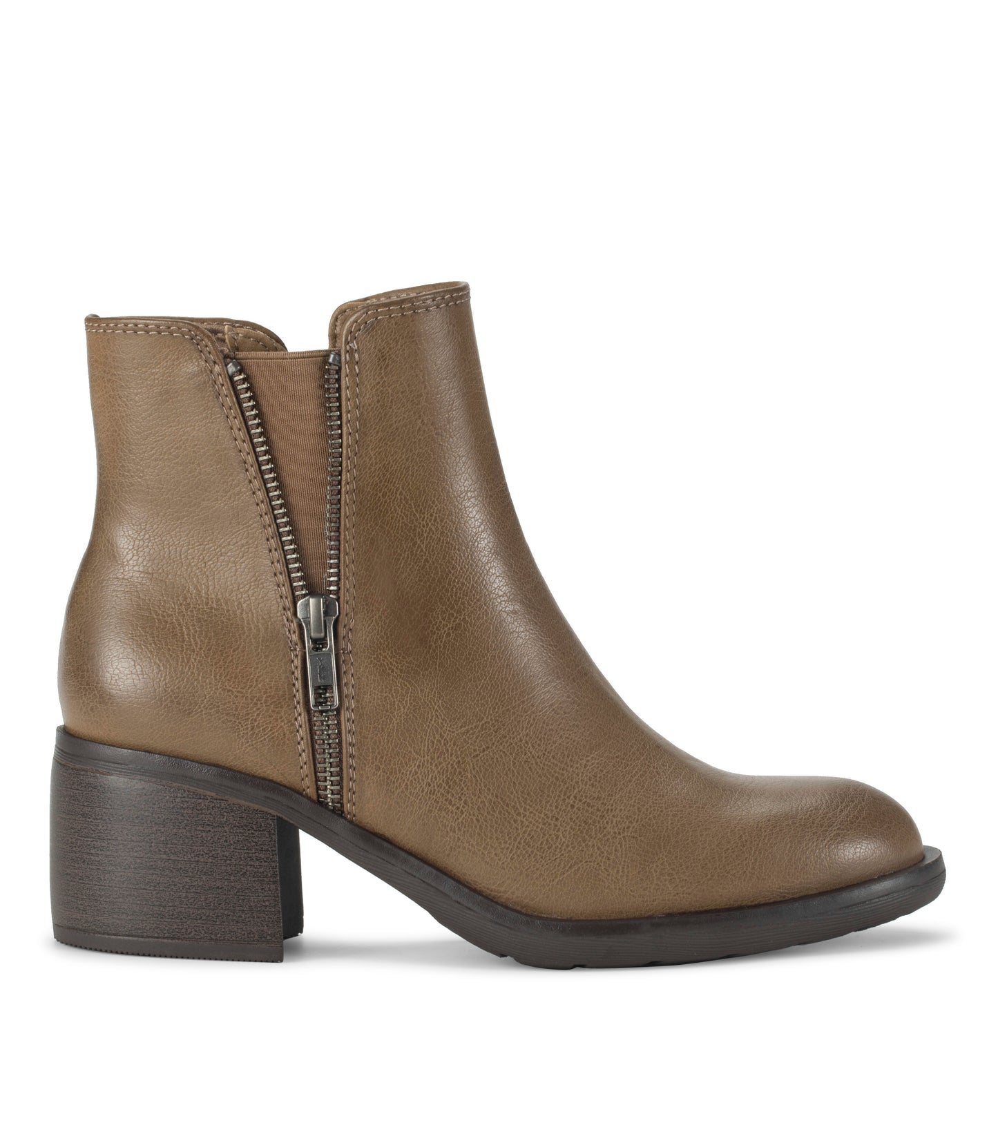 Baretraps Avery Block Heel Bootie Truffle