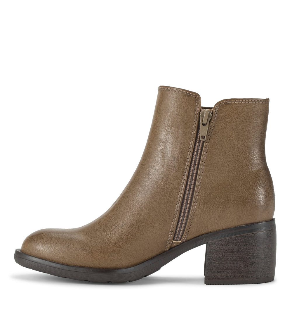 Baretraps Avery Block Heel Bootie Truffle