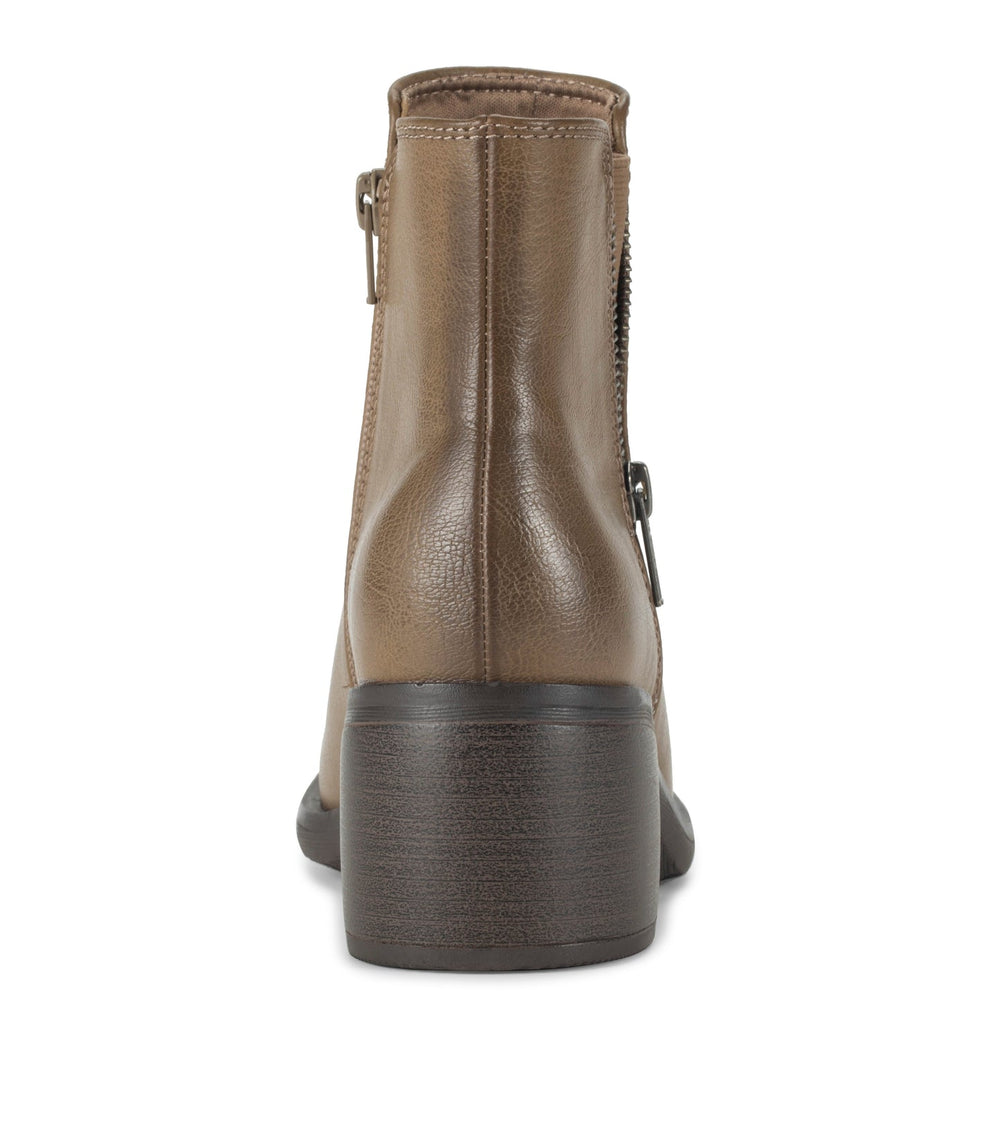 Baretraps Avery Block Heel Bootie Truffle