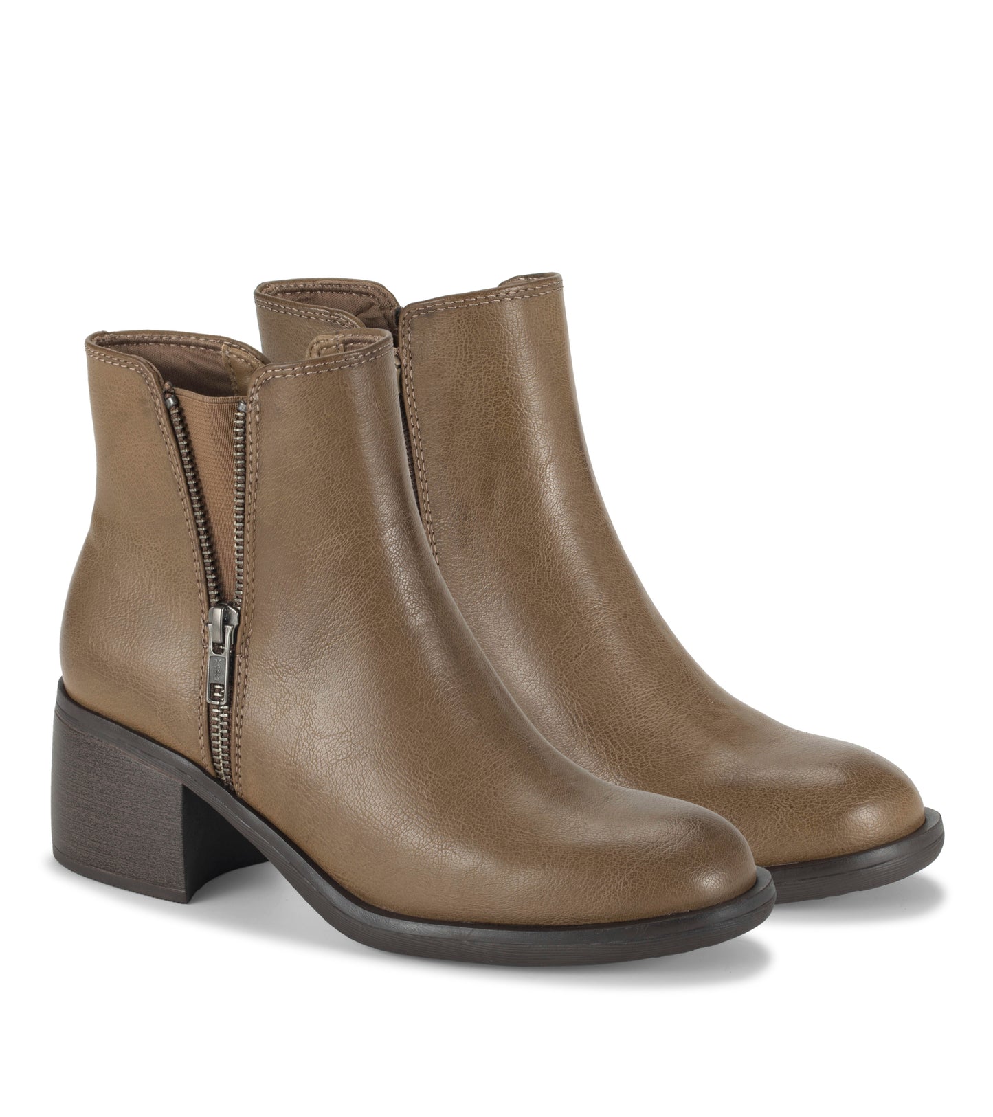 Baretraps Avery Block Heel Bootie Truffle