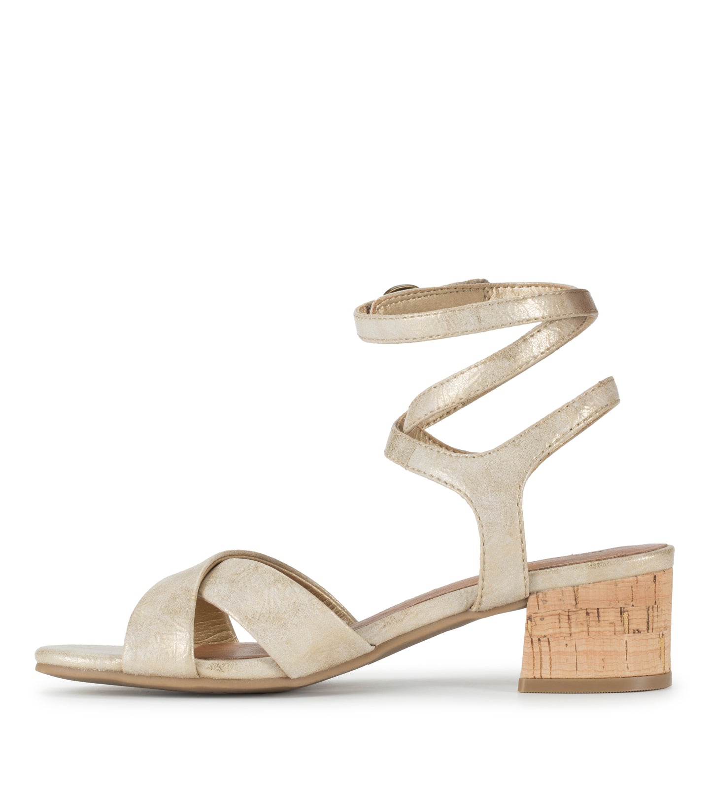 Baretraps Vivian Block Heel Sandal Light Gold