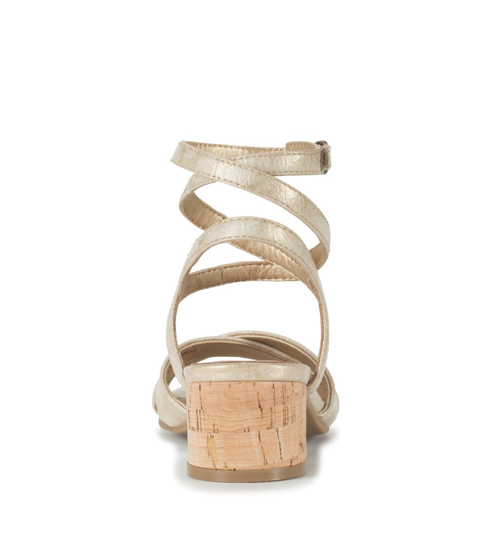 Baretraps Vivian Block Heel Sandal Light Gold