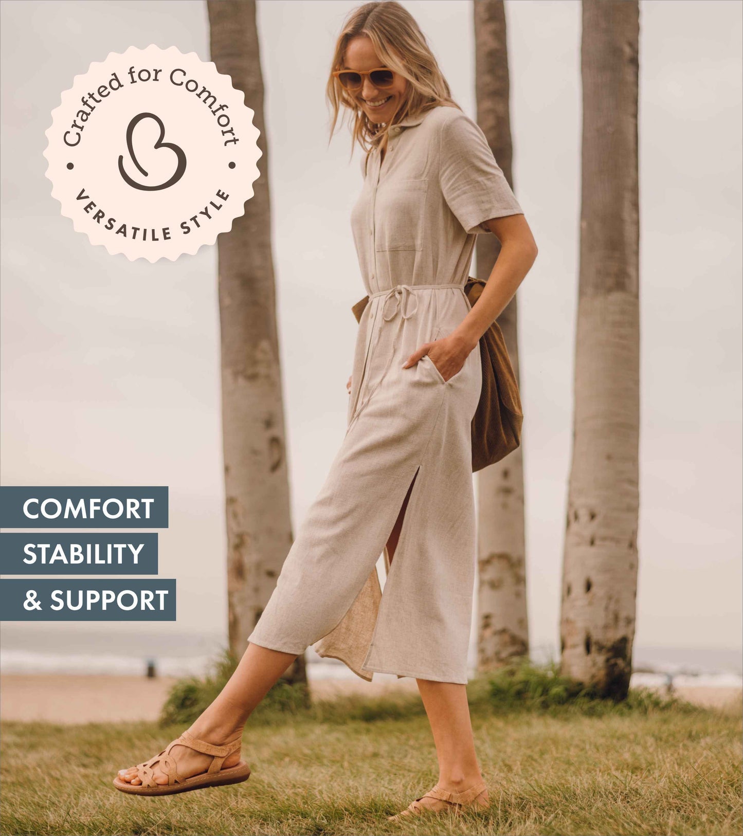 Baretraps Quillan Sandal Natural